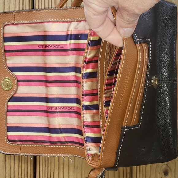 Tignanello black/brown crossbody and handbag - Picture 3 of 10